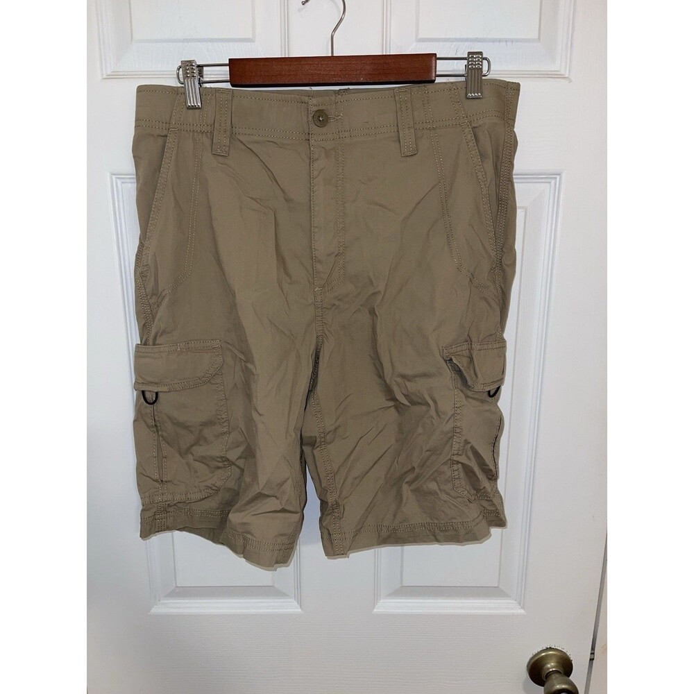 Lee Traveler Chino Shorts Size 33 Performance Series Athletic Flex Waistband